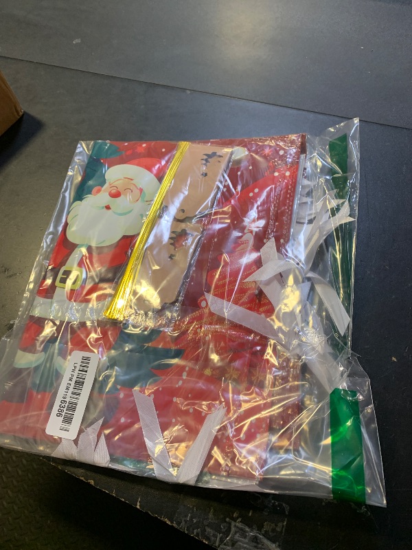 Photo 1 of AURUZA 20PCS Christmas Drawstring Gift Bags - Assorted Sizes from Small to Jumbo, with Colorful Designs & Tags, Ideal for Holiday Wrapping & Decorations Party Favors