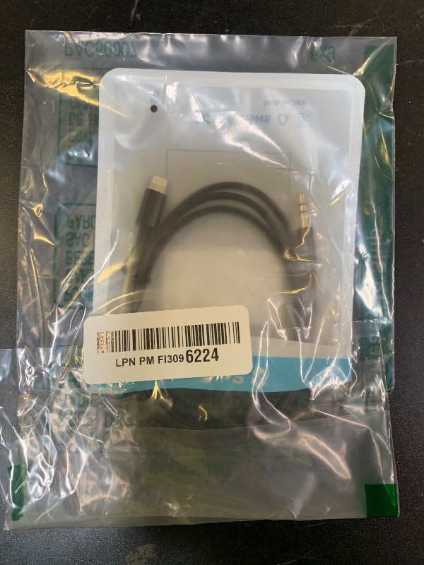 Photo 1 of (Apple MFi Certified) iPhone AUX Cord,Lightning to 1/8 Inch Audio Cable,3.3ft, Headphone Jack Adapter Male Aux Stereo Audio Cable Compatible for iPhone 14/13/12/11/XR/X/8/7 (Black)