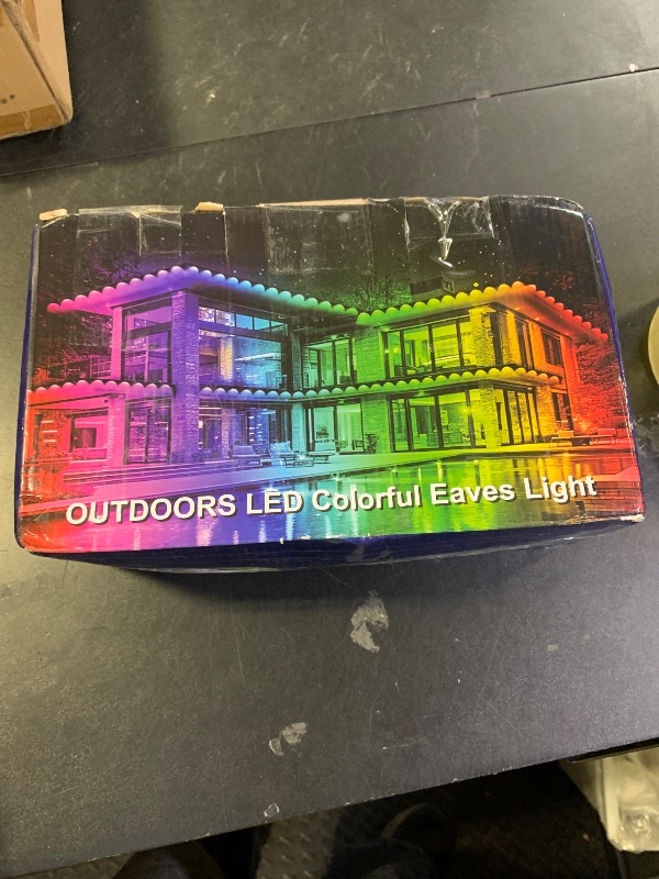 Photo 1 of 200FT Permanent Outdoor Lights for House,Waterproof Smart RGB LED Eaves Lights?permanent outdoor lights with App/Remote Control,Music synchronisation?for House,Halloween,Roof,Christmas Decorations