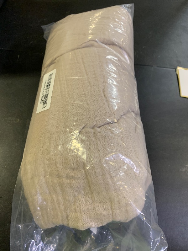 Photo 1 of 100% Cotton Blanket Large 50"x 70", 6 Layers Muslin Blankets, Cooling and Soft Throw Blanket for Bed and Couch, Breathable Quilt Bedspread, Gauze Bedding for Adults, Oatmeal, Beige Linen