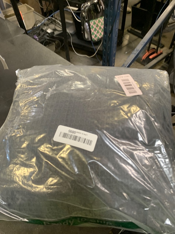 Photo 1 of 100% Cotton Blankets Queen Size for Bed - Waffle Weave Blankets for Summer, Lightweight and Breathable Soft Woven Blanket for Spring, (Dark Grey, Queen (90" x 90"))