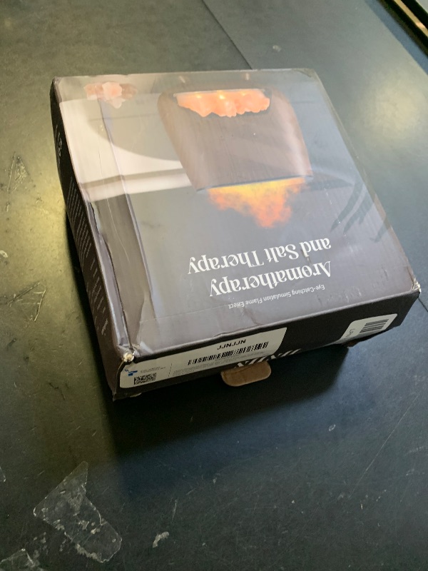 Photo 2 of 2-in-1 Ultrasonic Aromatherapy Diffuser: Upgrade Essential Oil Diffuser & Himalayan Salt Lamp, Quiet Scent Diffusers for Home with Cool Mist and Timer Settings