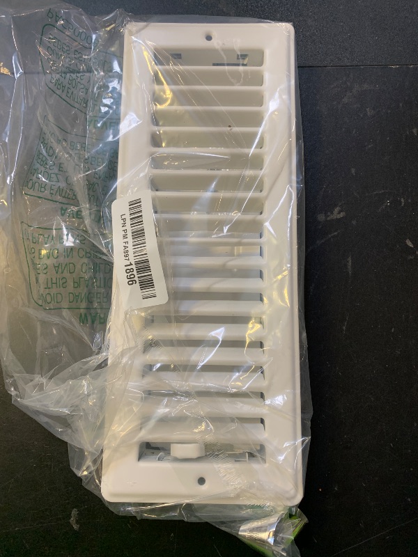 Photo 2 of IMPERIAL MANUFACTURING RG0128ceiling Registerimperial MANUFACTURING RG0128 3X10 White Ceiling Register All steel Construction