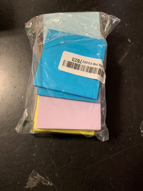 Photo 1 of (18 Pads) Sticky Notes 3x3 inch, Self-Stick Pads Bright Colors Sticky Note, Recyclable, Easy to Post for Home, Office, Notebook