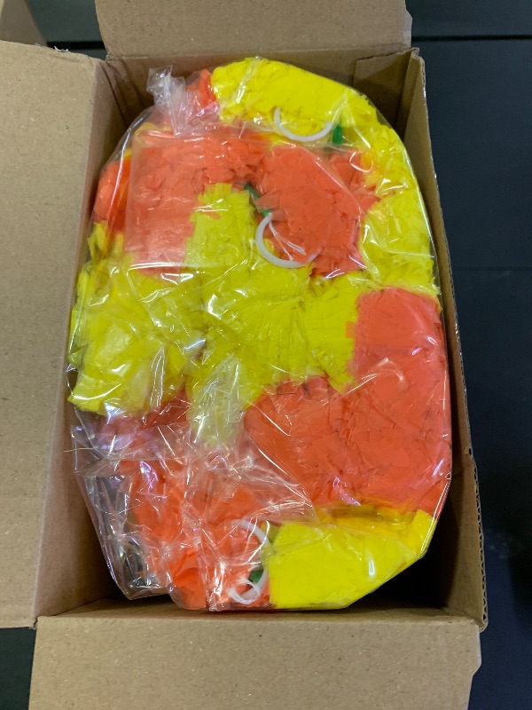 Photo 1 of 11pcs Marigold Garland for Decoration and Diwali Light up Letter Decoration 5 Feet Long Artificial Marigold Flower Garland with Bell for Mandir Decor Indian Hindu Pooja Room Light for Puja Party Decor