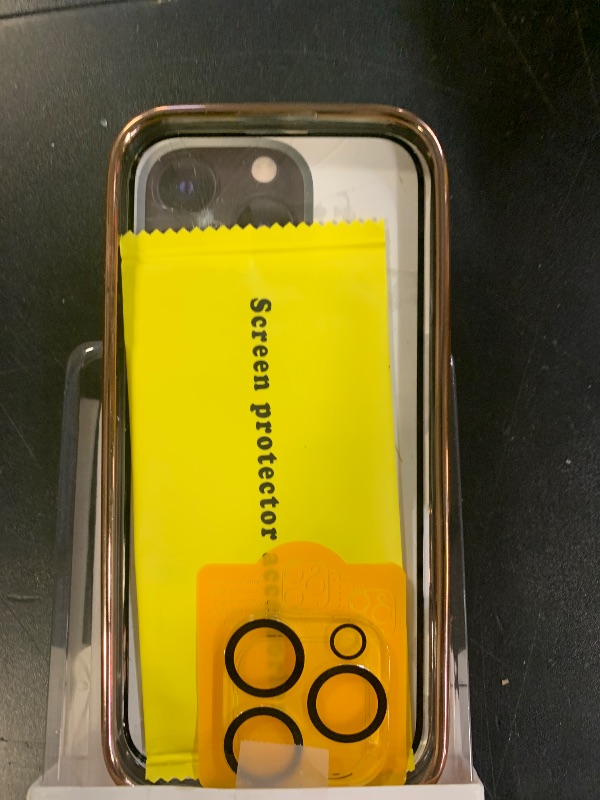 Photo 1 of [Tri-Shield Protection] for iPhone 16 Pro Case with 360° Spin Stand Compatible with MagSafe [Magnetic CD Ring] [Screen & Camera Lens Protector] Shockproof Plating Never-Yellowing, Desert Gold-6.3"