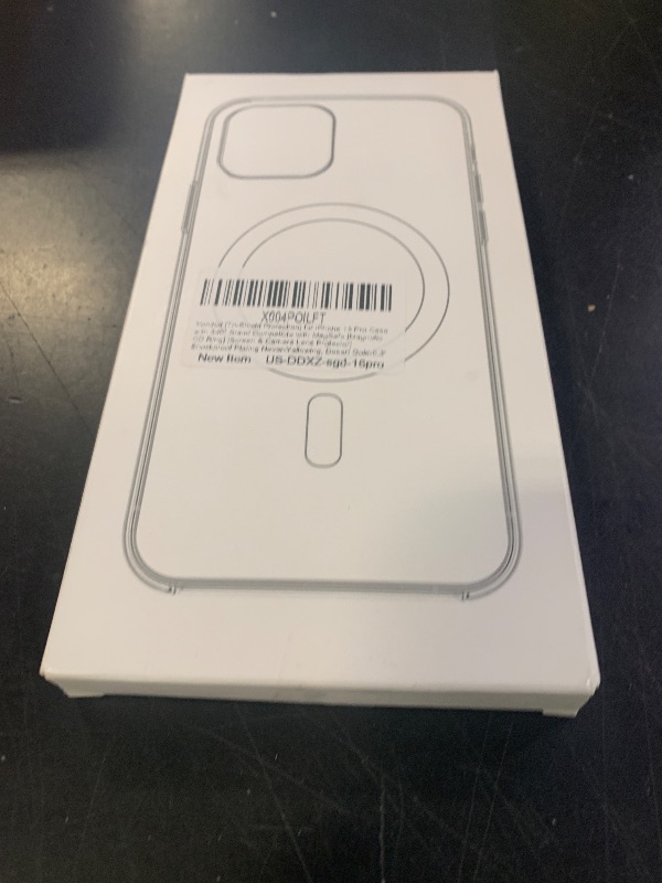 Photo 1 of [Tri-Shield Protection] for iPhone 16 Pro Case with 360° Spin Stand Compatible with MagSafe [Magnetic CD Ring] [Screen & Camera Lens Protector] Shockproof Plating Never-Yellowing, Desert Gold-6.3"