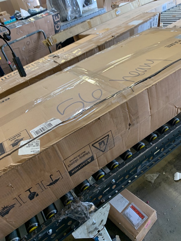 Photo 1 of PARTIAL SET ONLY, NOT FULL SET************* Rolanstar Full Bed Frame with LED Lights and Charging Station, Upholstered Bed with Drawers, Wooden Slats, Noise Free, Easy Assembly, Dark Gray