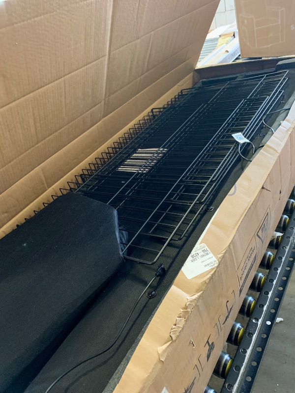 Photo 1 of PARTIAL SET ONLY, NOT FULL SET************* Rolanstar Full Bed Frame with LED Lights and Charging Station, Upholstered Bed with Drawers, Wooden Slats, Noise Free, Easy Assembly, Dark Gray