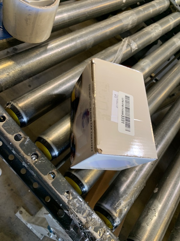 Photo 1 of 12Pcs Ceramic Sublimation Blanks Car Coasters Car Cup Holder Coasters with Circular Opening Printing Coaster Blanks for DIY Craft Heat Transfer