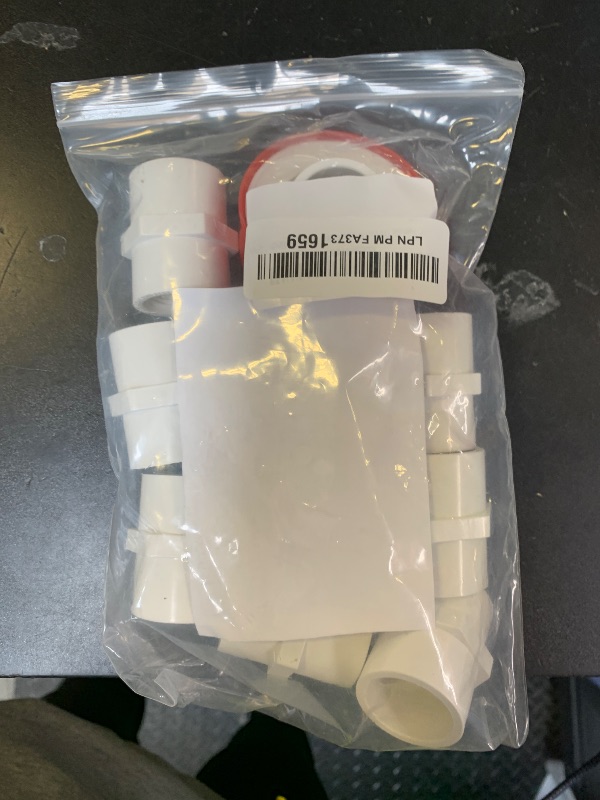 Photo 1 of 10Pcs White PVC Pipe Fittings, 3/4 NPT Female Thread PVC Pipe Fitting Adapter Connector, PVC Female Threaded Pipe Coupling, Socket x NPT Female, Sch40