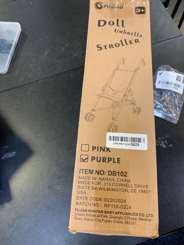 Photo 1 of *INCOMPLETE** Anivia Stroller Toy Collection Doll Stroller Baby Doll Accessories for Toddlers 1-3Heart Design Gifts for Toddlers and Girls Toy Stroller