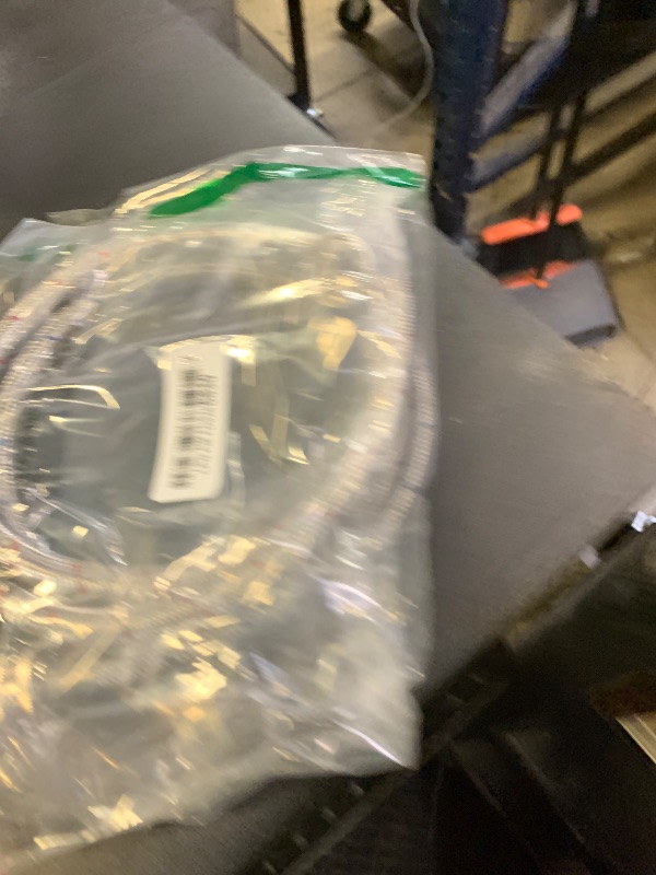 Photo 1 of ?UPGRADE?4FT Washing Machine Hoses with 90 Degree Elbow Premium Stainless Steel Burst Proof (cost-effective 2 pack) Red and Blue Striped Water Connection Inlet Supply Lines by Cenipar