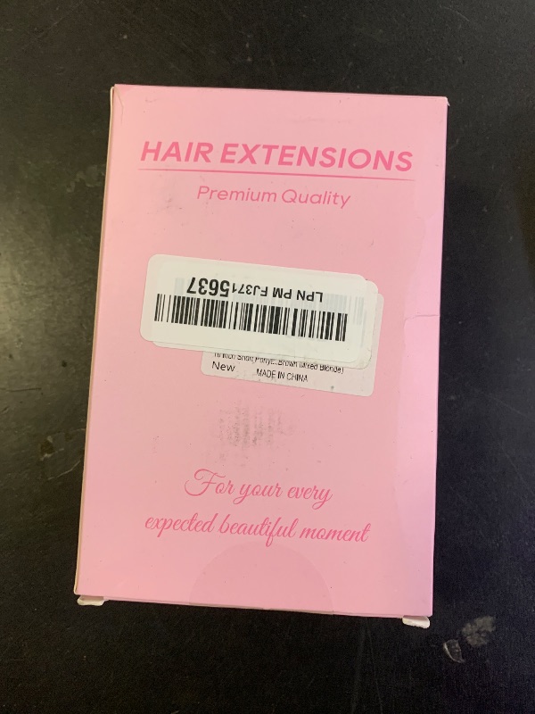 Photo 1 of 10 Inch Short Ponytail Extension - Clip in Ponytail Hair Extensions, Straight Pony Tails Hair Extensions, Synthetic Claw Clip Ponytail Extension for Women (Color: Light Brown Mixed Blonde)