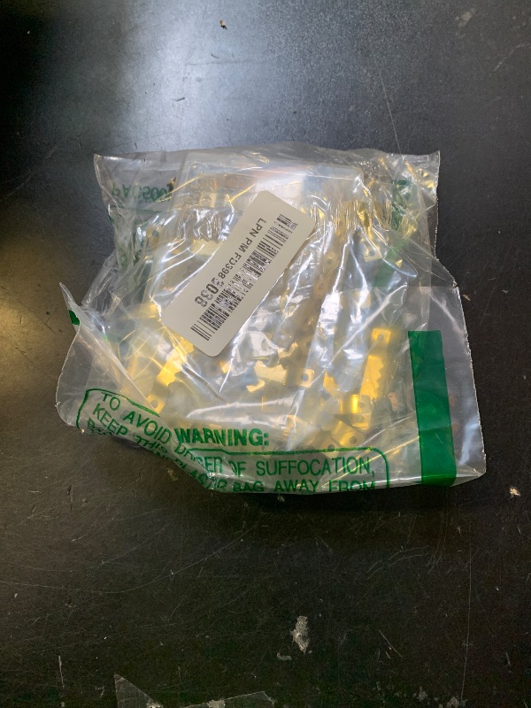 Photo 1 of 100 Pack Heavy Duty Sawtooth Picture Hangers with 200 Screws Gold Small Sawtooth Hangers for Picture Frames, Paintings, Artwork, Photos, and Home Decor Gold Sawtooth Picture Frame Hangers