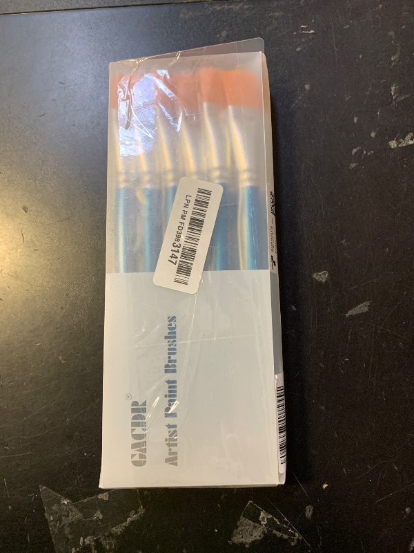 Photo 1 of 1 inch Flat Paint Brushes for Acrylic Painting,12 Pieces Large Synthetic Paint Brushes Bulk with Wooden Handle for Acrylic, Watercolor, Oil, Crafts, Face Body Art