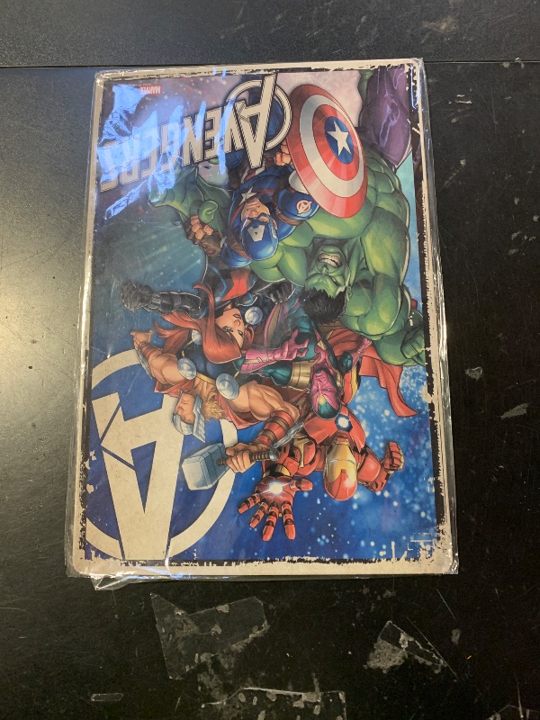 Photo 1 of - Marvel Avengers - decorative metal sign 12x8 inches