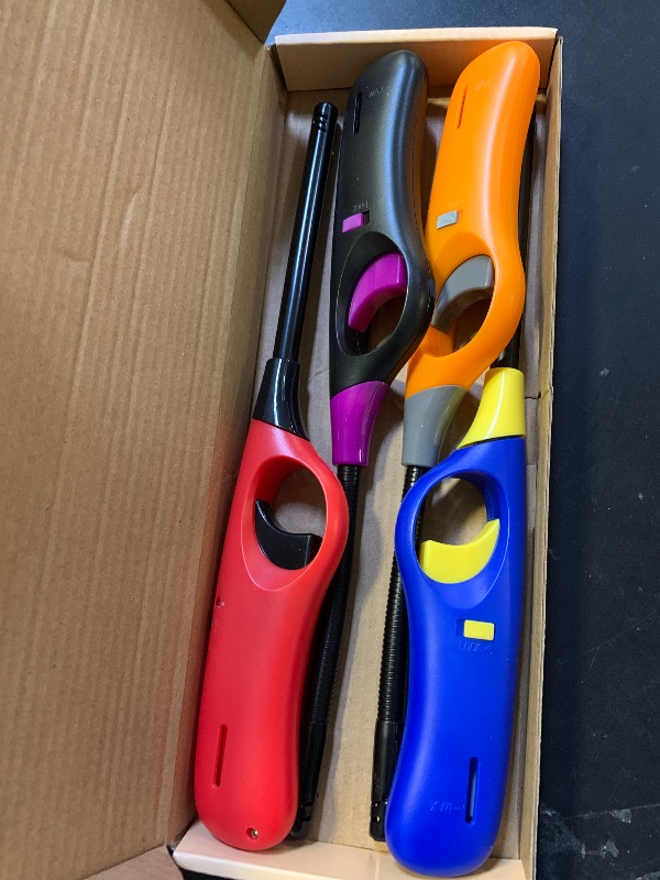 Photo 3 of 4 Pack Lighter Refillable Butane Lighters, Candle Lighters for Candle Camping Fireplace Party BBQ Grill(No Fuel)