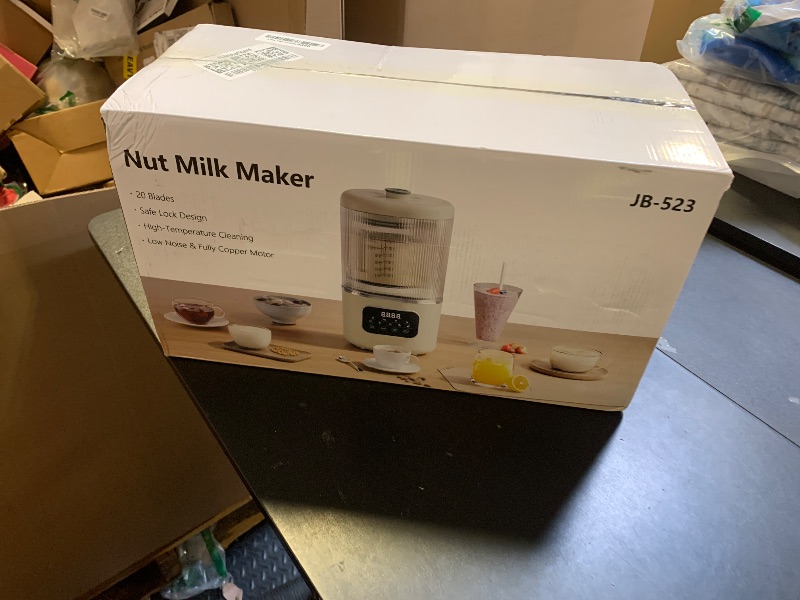 Photo 1 of **INCOMPLETE** 58oz Nut Milk Maker Machine, 10 in 1 Automatic Nut Milk Maker with 20 Blades, LED Display, Soy Milk Maker with 24H Delay Start&12H Keep Warm, Almond Milk Maker for Homemade Oat, Milk Shake, Cream