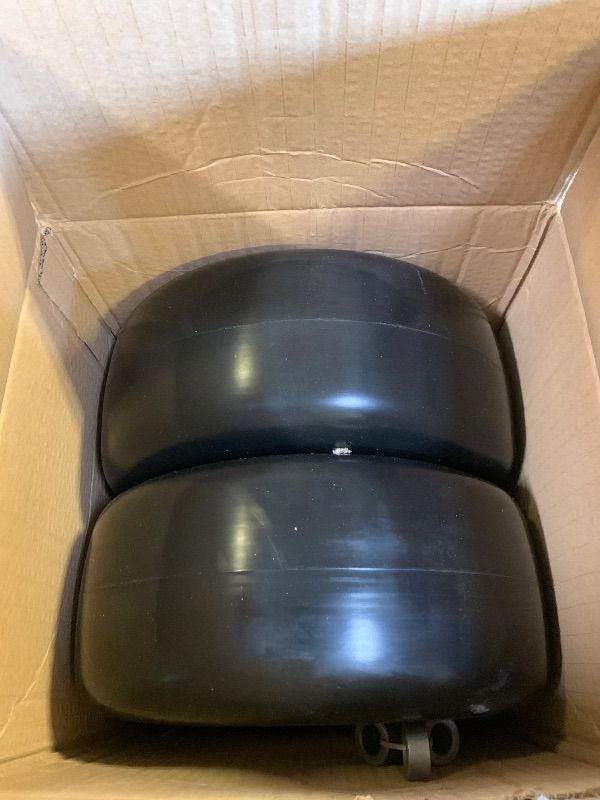 Photo 1 of 13x5.00-6 ILONPA 2PCS Flat Free Smooth Tire w/Steel Wheel Fits Deck 36"-46" Residential Riding Lawn Mower & Garden Tractor- Hub 3.25"-5.9" (Adjustable via Spacers), Bore ID 3/4" 135006