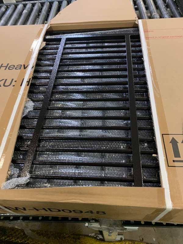 Photo 1 of **INCOMPLETE** Ufyerutg 48'' Double Layer Heavy Duty Dog Crate - Indestructible Kennel Reinforced 0.8'' Steel Tube for Breeding & Mother/Puppy with 4 Removable Trays & 4 Wheels