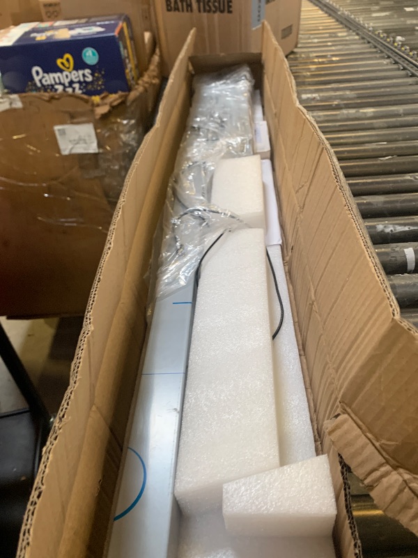 Photo 1 of DZW 47.3'' Full-Spectrum Modern CRI?97 LED Linear Pendant Light Fixtures 50W Black Kitchen Island Bar Lighting with Remote, 3000k-6000k Dimmable & Color-Tunable Lighting Pool Table,Dining Room Office