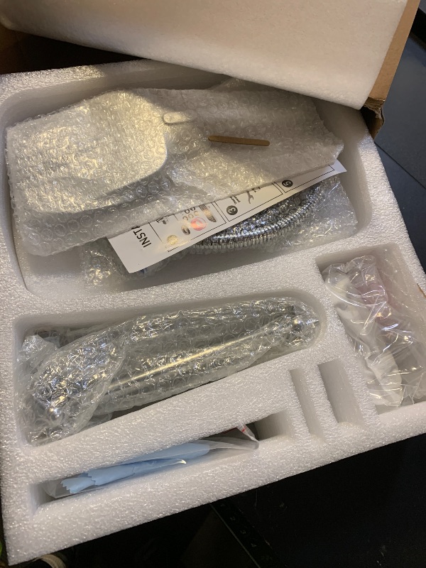 Photo 1 of 12 Inch Rain Shower Head with Handheld Spray Combo and Extention Arm, High Pressure Rainfall Waterfall Shower Heads, Dual Showerhead with 3-Way Diverter - Height/Angle Adjustable(Chrome)