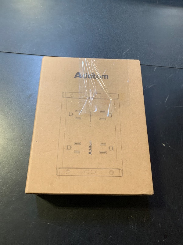 Photo 1 of 10FT Flat Plug Extension Cord with Multiple Outlets, Surge Protector Power Strip 10 ft Cord, 8 Outlets 4 USB Ports (2 USB C), Multi Outlet Wall Plug for Home Office College Dorm Room Essentials