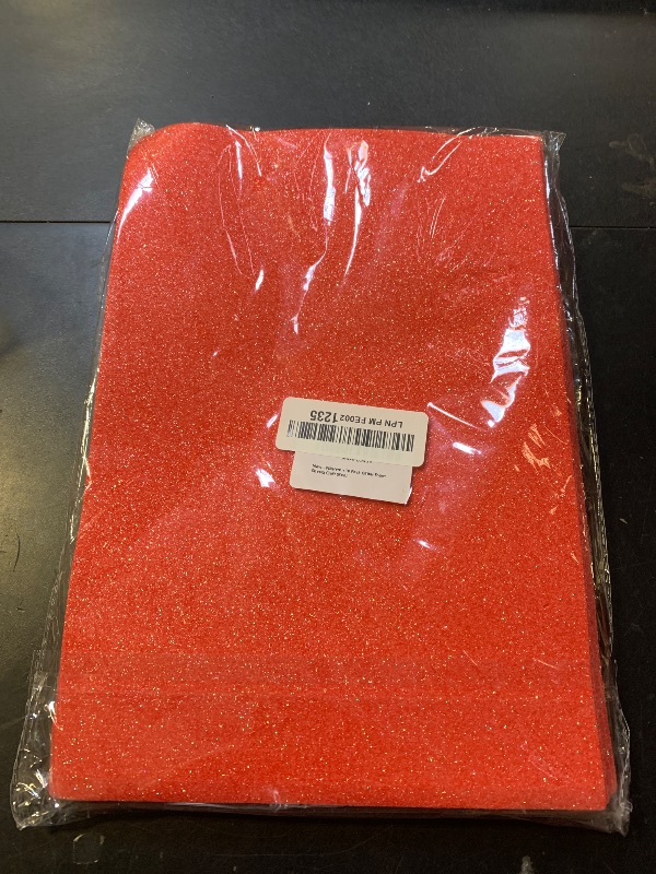Photo 1 of 10 Pack Glitter Foam Sheets Craft 8 x 12 inch, Sparkles Foam Paper for Art Crafts Projects, Classrooms Scrapbook Gift DIY Cutters Card Party Decoration (Red)
