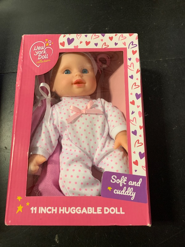 Photo 1 of 11 inch Soft Body Boy Baby Doll in Gift Box - Doll Pacifier Included -Toy Dolls for Boys and Toddlers (Caucasian)