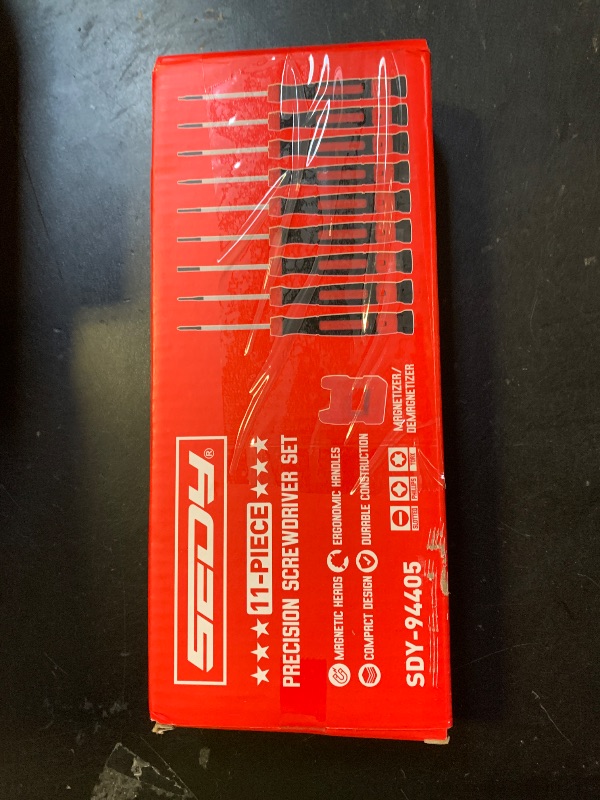 Photo 1 of 11-Piece Precision Screwdriver Set - Magnetic Mini Screwdrivers for Eyeglasses, Watches, Computers, Laptops, Phones - Phillips, Slotted, Torx, Non-Slip Handle, Portable Storage Bag Included