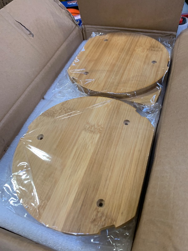 Photo 1 of 1.2 Gallon Large Glass Drink Dispenser For Parties, Beverage Dispenser with Bamboo Wood Stand and Stainless Steel Spigot, Juice, Lemonade, Water jug dispenser, Laundry Detergent Dispenser (2 PACK)