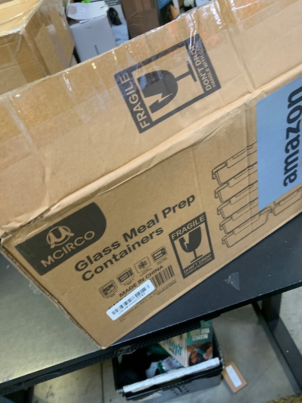 Photo 1 of [10-Pack] Glass Meal Prep Containers with Lids, MCIRCO Food Storage Containers with Snap Locking Lids, Airtight Lunch Containers, Microwave, Oven, Freezer and Dishwasher