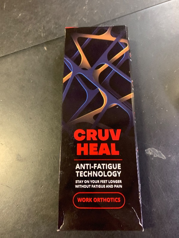 Photo 1 of (New) Work Orthotic Insoles - Anti Fatigue Medium Arch Support Shoe Insert Men Women - for Plantar Fasciitis Flat Feet Leg - Relieve Foot Pain - Work Boot Insoles Standing All Day (L, Blue Lines)