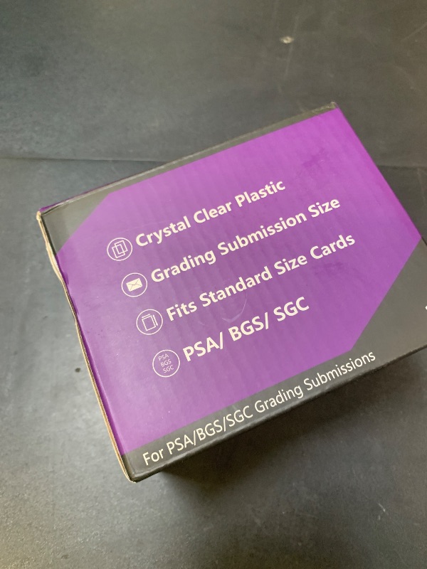 Photo 1 of 100ct Semi Rigid Card Holders & 100ct Card Sleeves for PSA, SGC, BGS, CSG Graded Card Submissions, Semi Rigid Card Sleeves, Baseball Card Protectors, PSA Graded Card Sleeve for Trading Card