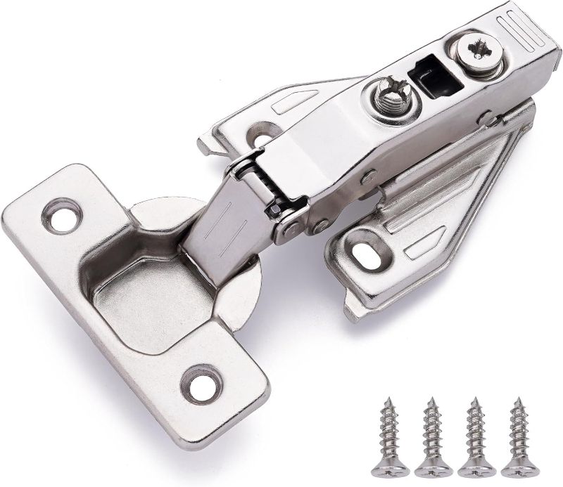 Photo 1 of (30 PCS) Full Overlay Soft Close Cabinet Hinges for Kitchen Cabinets - 105° Face Frame Concealed Cabinet Door Hinge -3 Way Adjustability -Clip on Plate & Matching Screw 4 Easy Installation