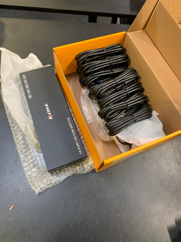 Photo 1 of 10 Port 8 Port KVM Switch HDMI 4K@60Hz EDID Simulation, USB 3.0 HDMI KVM Switch for 10 Computers Share 1 Monitor and 4 USB Devices, KVM Switches with Audio RS232 Wired Remote 12V Power and USB Cable