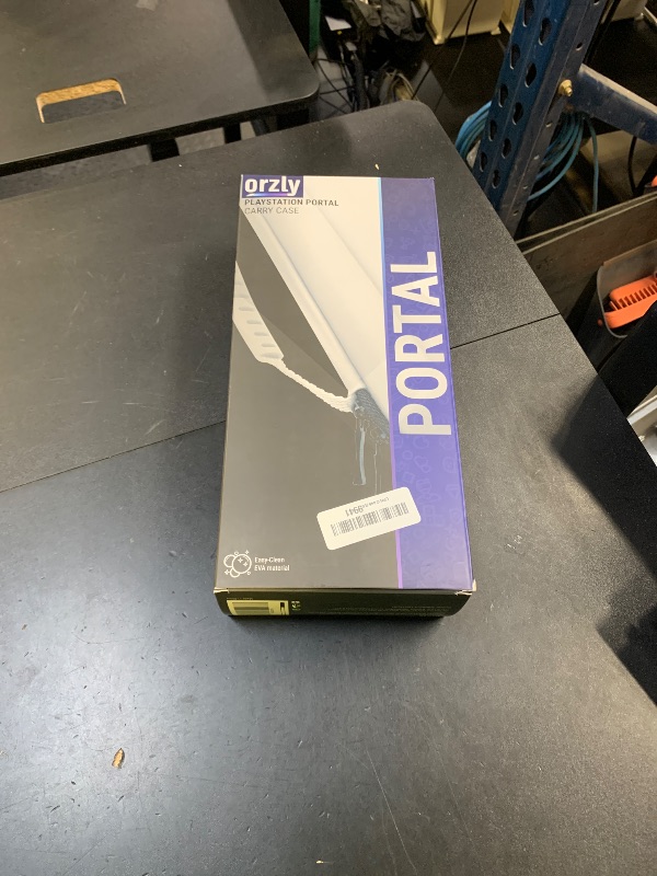 Photo 1 of Carry Case designed for Playstation Portal remote player for PS5 Console holds accessories, Travel and Storage Protection for headset charger and more WHITE/BLACK - Easy Clean Case Gift box Edition