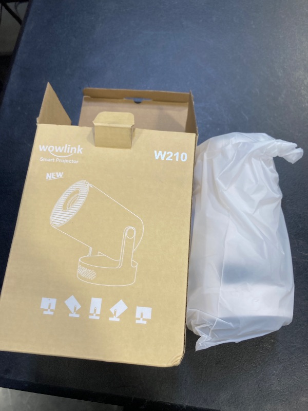 Photo 1 of [Built-in Apps & 2025 Upgraded] Mini Projector with WiFi 6 and Bluetooth 5.4 Support 4K 1080P Auto Keystone 180° Rotatable Projector Portable Compatibile with HDMI/TV Stick/Memory Stick/Laptop, White