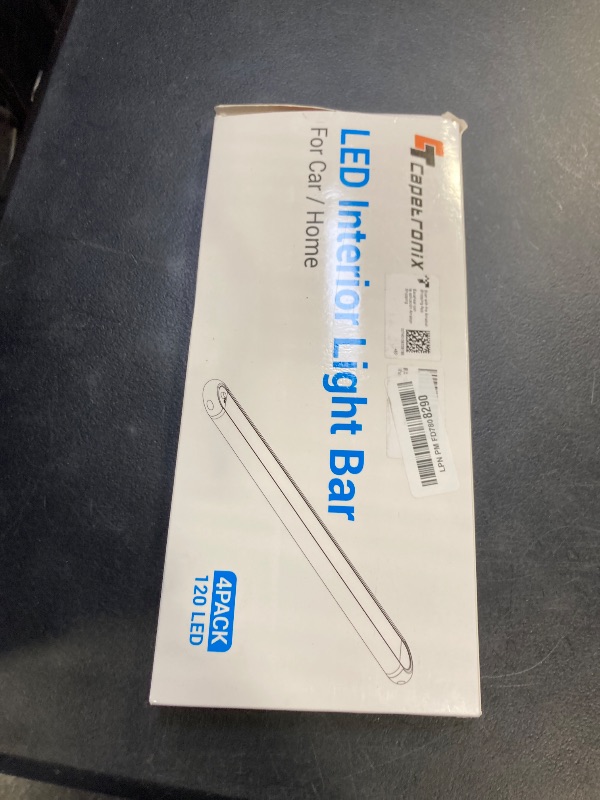 Photo 1 of 12v LED Interior Light Bar?CT CAPETRONIX 120LEDs 1500LM 8W DC 12 Volt led Strip Lights with ON/Off Switch?for Enclosed Cargo Trailer, Car RV Van Truck Lorry Camper Boat Caravan Motorhome (4Pack)