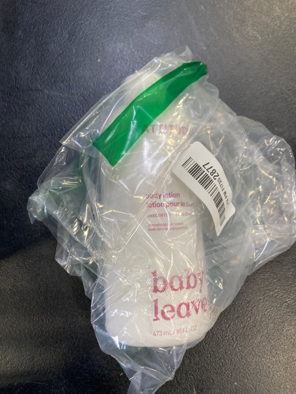 Photo 1 of ATTITUDE Baby Lotion, EWG Verified Moisturizer, Dermatologically Tested Moisturizing Cream, Vegan and Cruelty-Free, Unscented, 16 Fl Oz