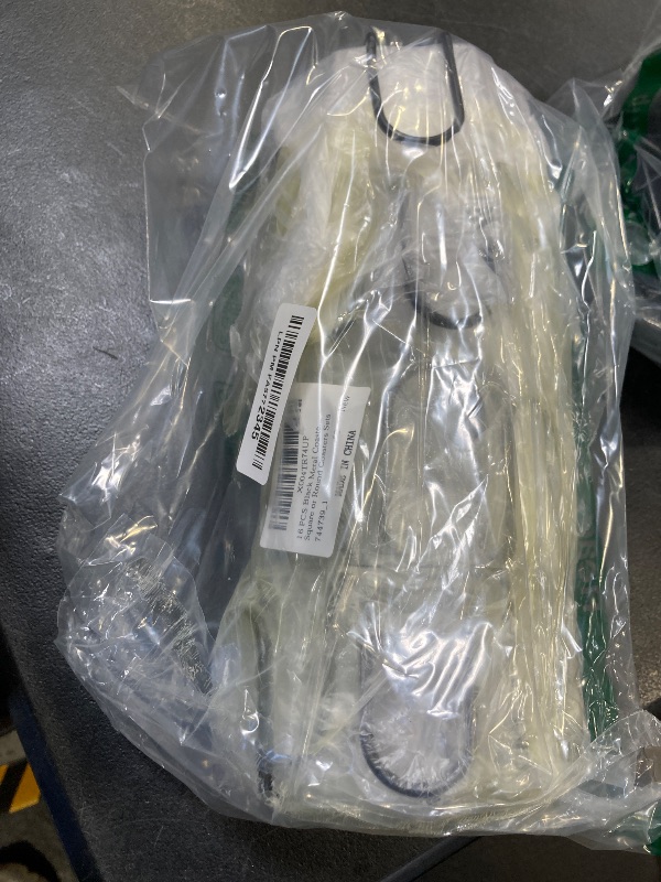 Photo 1 of 16 PCS Black Metal Coaster Holders Square, 4 Inch Iron Coaster Holders, Metal Drink Coasters Storage Holder Bulk, Rack Holder Round for Both Square or Round Coasters Sets