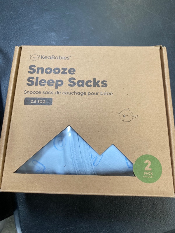 Photo 1 of 2-Pack Baby Sleep Sacks, Zipper Wearable Blanket - 0.5TOG Organic Cotton, Lightweight, Soft Cozy Infant Sleeping Sack 3-6 months,Easy to Wear Small Newborn Transition Swaddles Sleepsacks(ABC Land Sky)