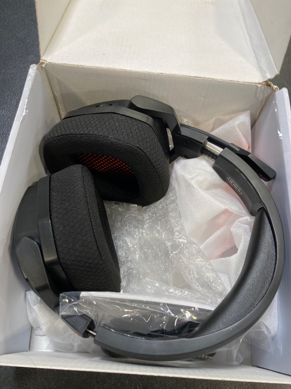 Photo 1 of NUBWO Wireless Gaming Headset with Mic for Ps5 Ps4 PC, Zero Interference, 100-Hour Battery All-Day Play, 23ms Sync? for Fortnite & Call of Duty/FPS Gamers, Triple Mode All Devices Compatible - Orange