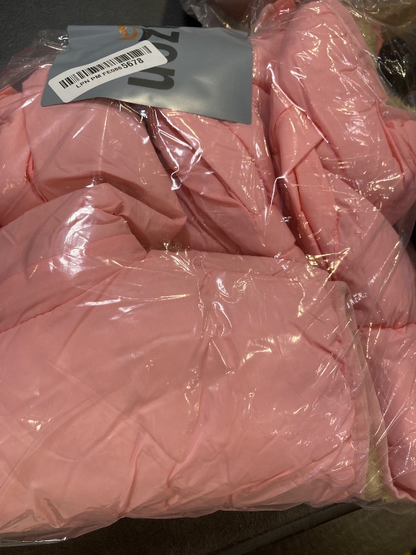 Photo 1 of Achiyi Toddler Winter Puffer Vest Warm Hoodie Sleeveless Coat Hooded Fleece Outwear Jacket for Baby Boys Girls Pink 7-8Y 140