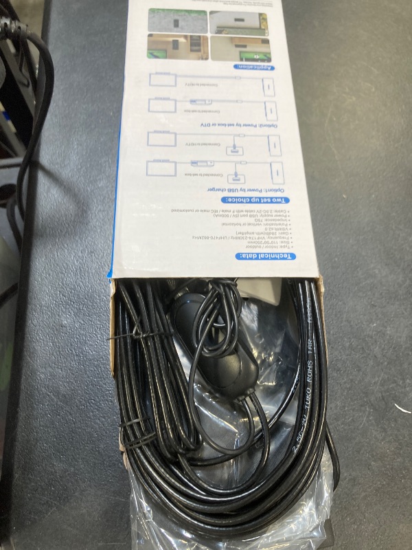 Photo 1 of 2800+ Miles Range TV Antenna,2025 Strongest Digital Antenna for Smart TV Indoor Outdoor with Amplifier, Upgraded 360° Reception HDTV Local Channels -Supports 8K, 4K, 1080P for All TVs -38FT Coax Cable