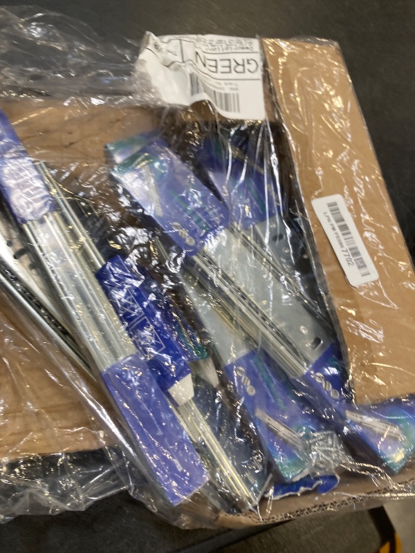 Photo 1 of 10 inch Drawer Slides Soft Close 6 Pairs (12pcs) Full Extension Ball Bearing Drawer Rails Side Mount Metal Dresser Runners for File Cabinet Trash Can Kitchen Wardrobe Glides 10" Silver 100 LB Capacity