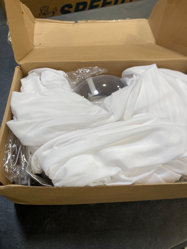 Photo 1 of 2PCS Halloween Ghosts Decorations Outdoor/Indoor, Large Adjustable Height Lighted White Cloth Ghosts with Adjustable String Lights Battery Operated Halloween Party Home Porch Yard Decorations