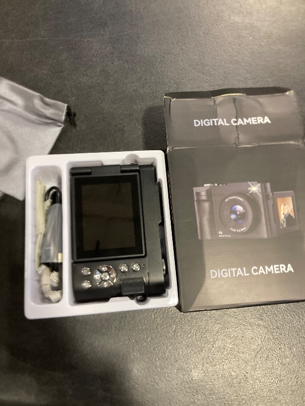 Photo 1 of 4K Digital Camera for Photography- 50MP Autofocus Vlogging Camera with 2.8" 180° Flip Screen, 16X Digital Zoom- Compact Point and Shoot Camera with 64GB SD for YouTube, Travel, Beginners