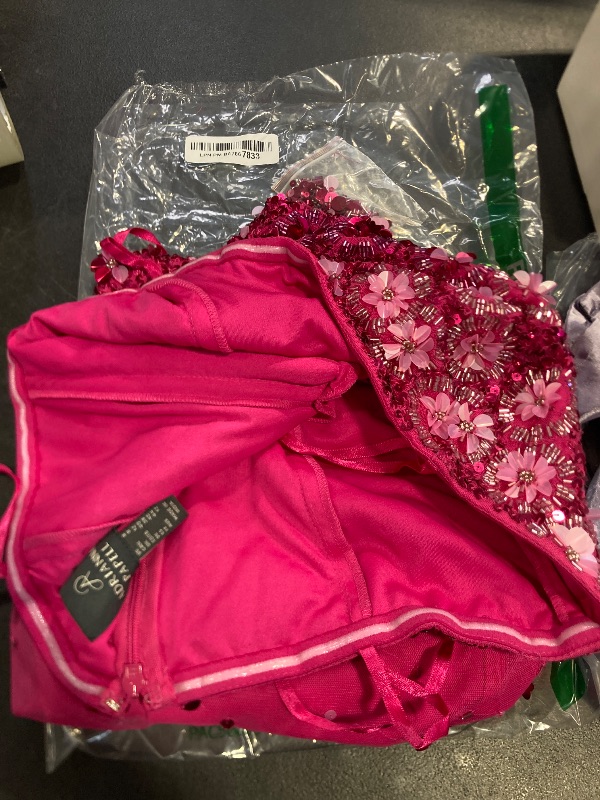 Photo 1 of Adrianna Papell Women's Beaded Strapless Gown, Hot Pink, 8